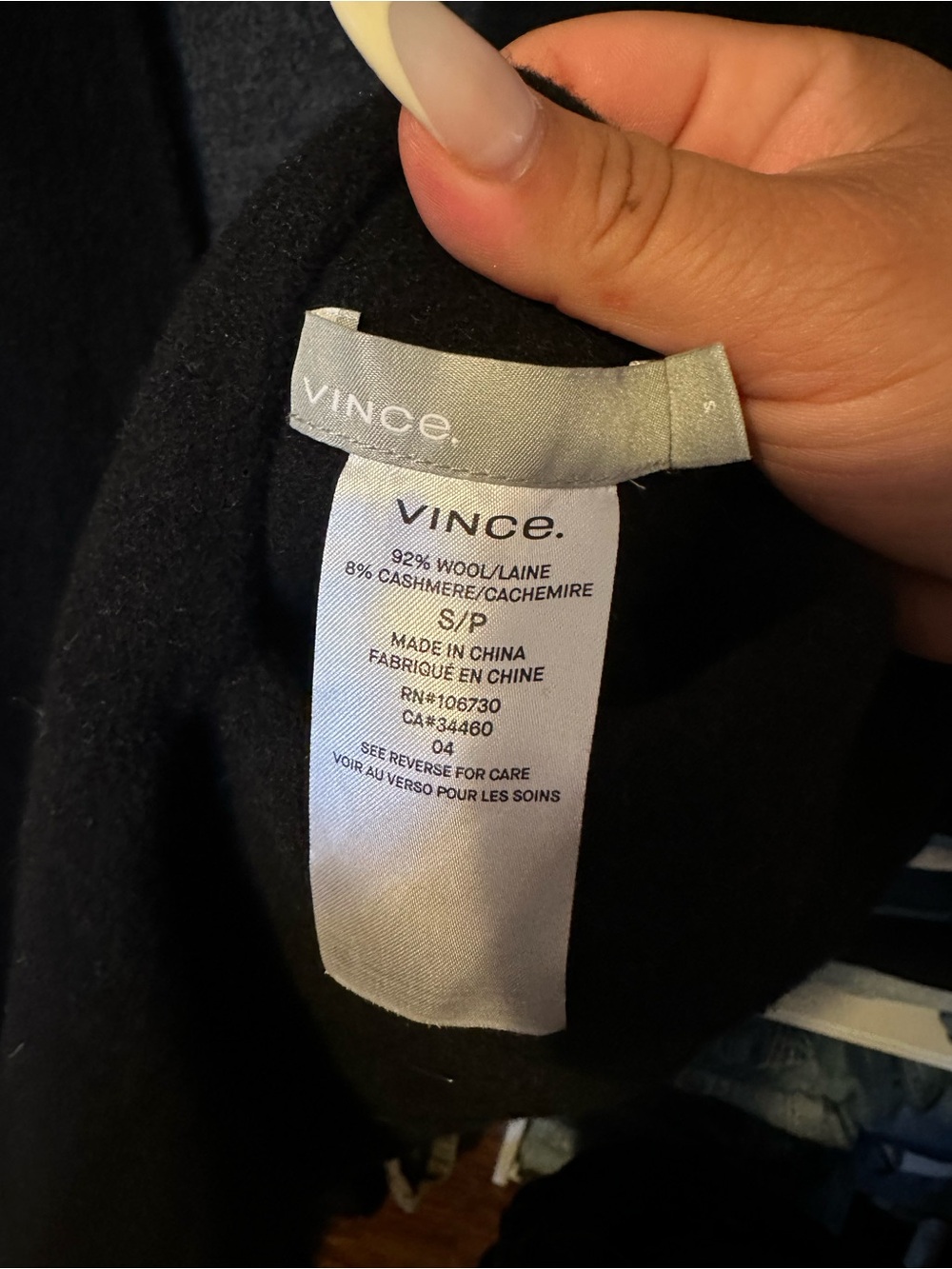 Vince Black Open-Front Trench Coat - Picture 2 of 2